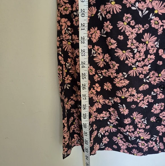 NEW Volcom Crunk Punk Dress SPN Size M Floral Black Pink Color Women's Vacation - Picture 13 of 14